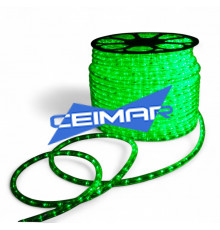 Дюралайт светодиодный трехжильный 11 мм, 100 м, 2400 зеленых LED ламп, IP65 (CEIMAR) – D11-GR