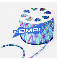 Дюралайт светодиодный трехжильный 11 мм, 100 м, 2400 мульти LED ламп, IP65 (CEIMAR) – D11-RGB