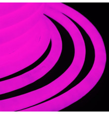 Гибкий неон светодиодный 50 м., 6000 LED 360 (круглый), 14 мм., розовый, арт.: 142835P