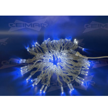 Светодиодная уличная гирлянда нить "CEIMAR" 100 холодно белых LED ламп 10 м, статика, прозрачный ПВХ, соединяемая, IP65 - TMX-100w