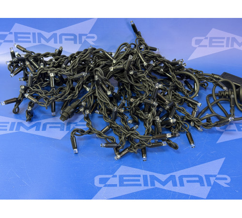 Светодиодная уличная бахрома "CEIMAR" 3.0*0.6, 160 Хамелеон LED ламп, черный КАУЧУК, соединяемая, IP65 - CMR-456-160HM