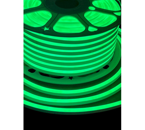 Гибкий неон LED SMD 8х16 мм, зелёный, 120 LED/м, бухта 50 м + шнур питания "CEIMAR"