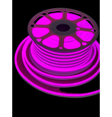 Гибкий неон LED SMD 8х16 мм, розовый, 120 LED/м, бухта 50 м + шнур питания "CEIMAR"
