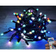 Светодиодная уличная гирлянда нить "CEIMAR" 100 LED ламп, 10 м, SMART RGB, пульт, черный КАУЧУК, соединяемая, IP65 - CMR-100522H