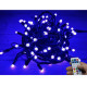 Светодиодная уличная гирлянда нить "CEIMAR" 100 LED ламп, 10 м, SMART RGB, пульт, черный КАУЧУК, соединяемая, IP65 - CMR-100522H