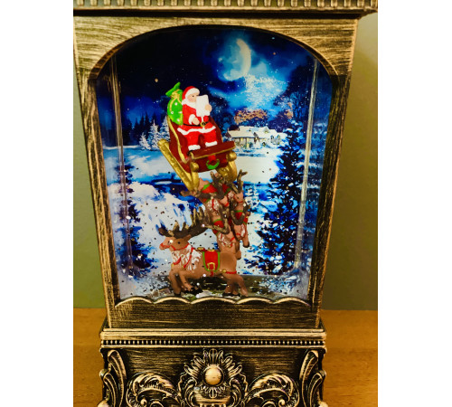 Декоративный фонарь CHRISTMAS «Рождественский экипаж» с музыкой - CMR 223-615