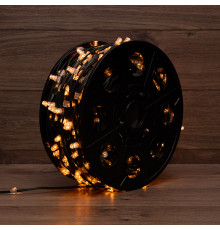 Гирлянды на дерево Клип Лайт "CEIMAR" 100 м, 666 желтых LED ламп 12V, зелёный ПВХ, IP65 - GRP-CL-666-100M-Y