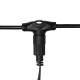 Клип Лайт - Спайдер Curtain Light 100 м, 665 мульти LED ламп, черный ПВХ, IP65 (CEI LED) - CMR-023-603M