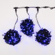 Клип Лайт - Спайдер Curtain Light 3*20м, 594 холодных белых LED ламп, черный ПВХ, IP54 (CIE LED)