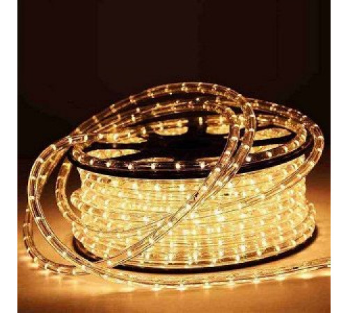 Дюралайт светодиодный трехжильный 11 мм, 50 м, 1200 тепло-белых LED ламп, IP65 (CIEMAR) - CMR-100-11-WW